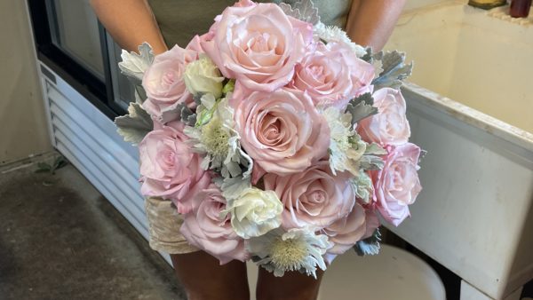 Majestic pink wedding bouquet